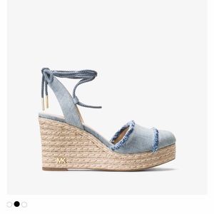 Michael Michael Kors Denim Tibby Wedges