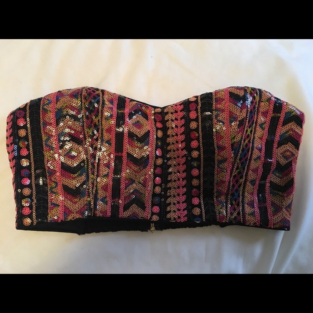 Sequin Crop Top Size Large