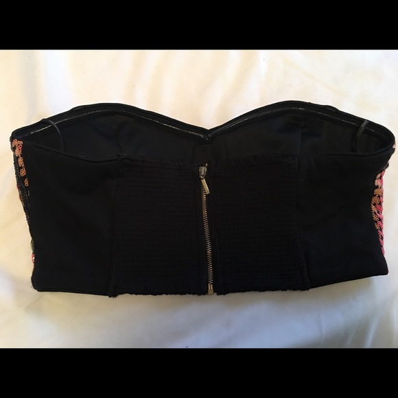Sequin Crop Top Size Large - Picture 4 of 6