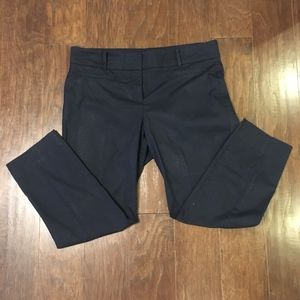 Ann Taylor Devin Fit Ankle Pants - Navy Blue