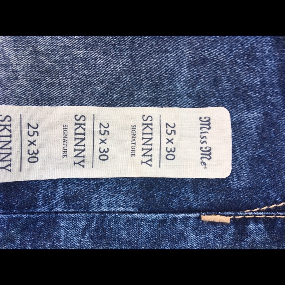 Miss Me Skinny jeans size 25 x 30 New with tags - Picture 4 of 6