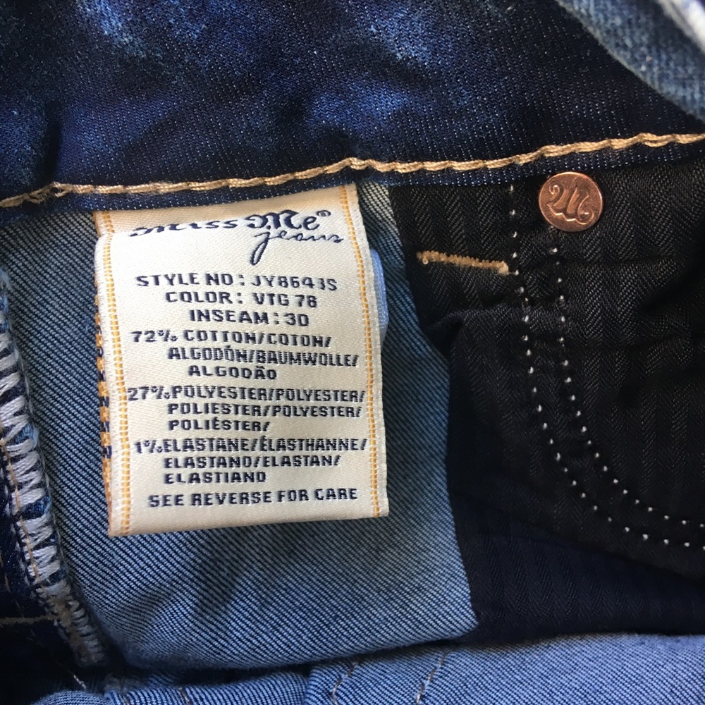 Miss Me Skinny jeans size 25 x 30 New with tags - Picture 5 of 6