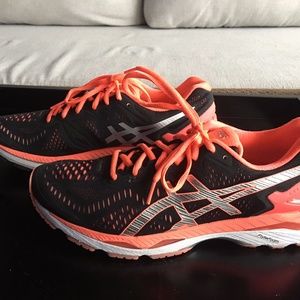 Asics Gel-Keyano 23 Sz 11 Black/Silver/Flash Coral