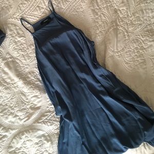 Forever 21 blue flowy mini dress