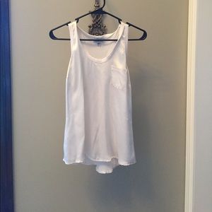 Silk off white tank