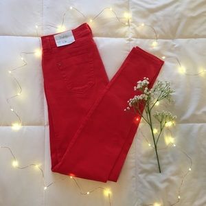 Red jeans