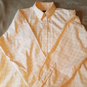 JOS. A BANK MENS XL PEACH BUTTON DOWN SHIRT