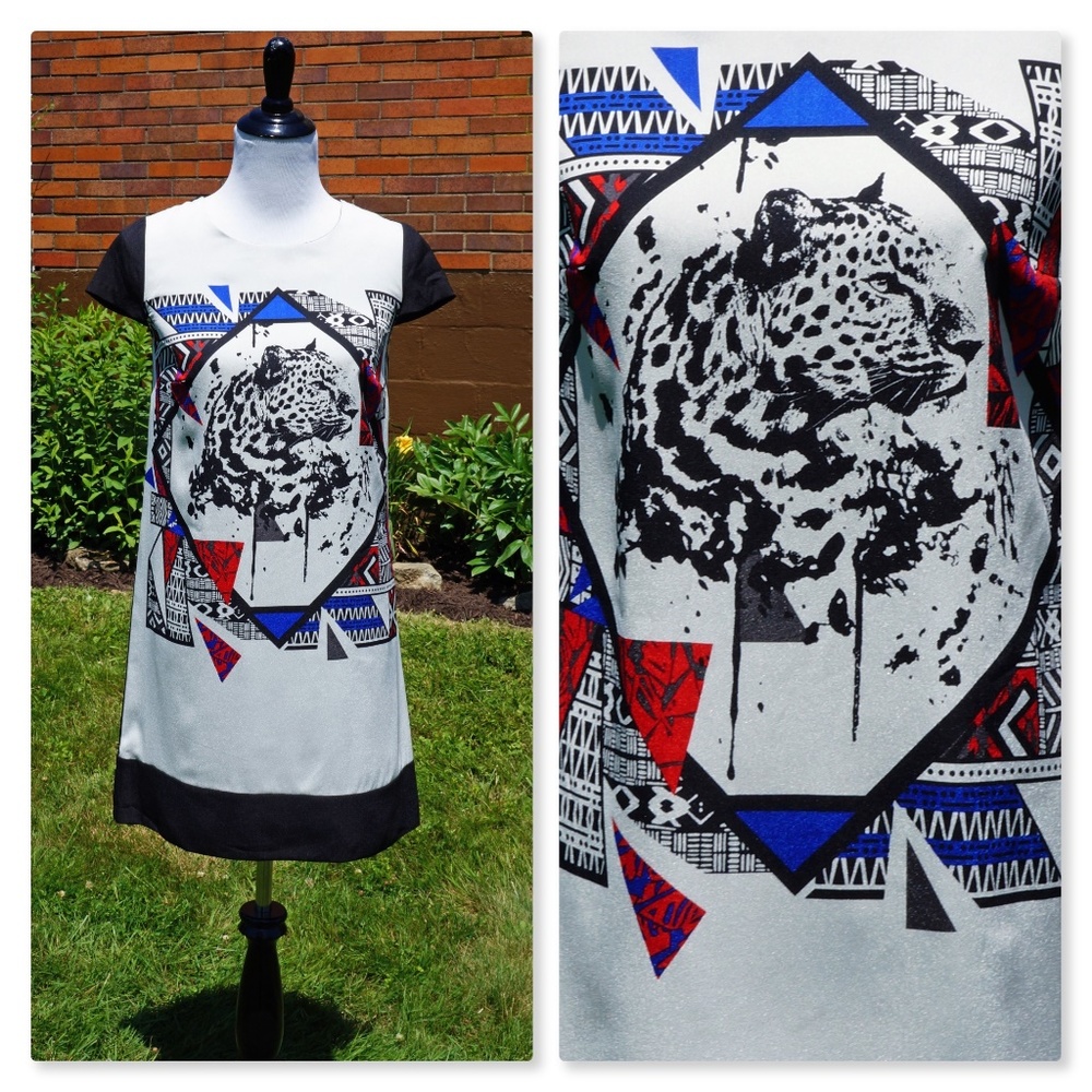 Last chance! Kensie Shift Dress Tiger