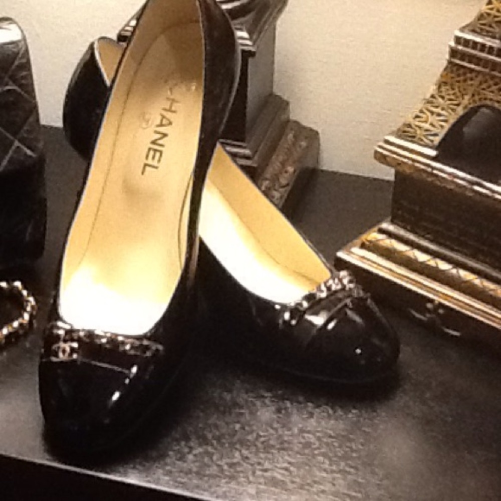 Authentic Patent Chanel Heels