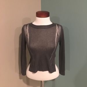 Charcoal Sparkly Top