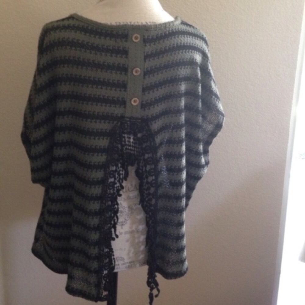 NWOT "Up on the Hillside" striped knit top - Picture 2 of 3