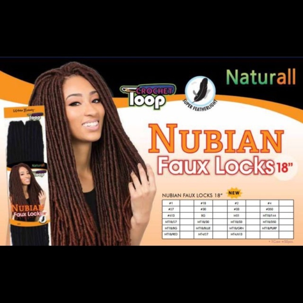 Crochet Nubian faux locks come with free gift