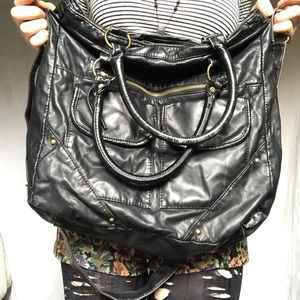 Mossimo Target Purse Black Large Crossbody Hobo