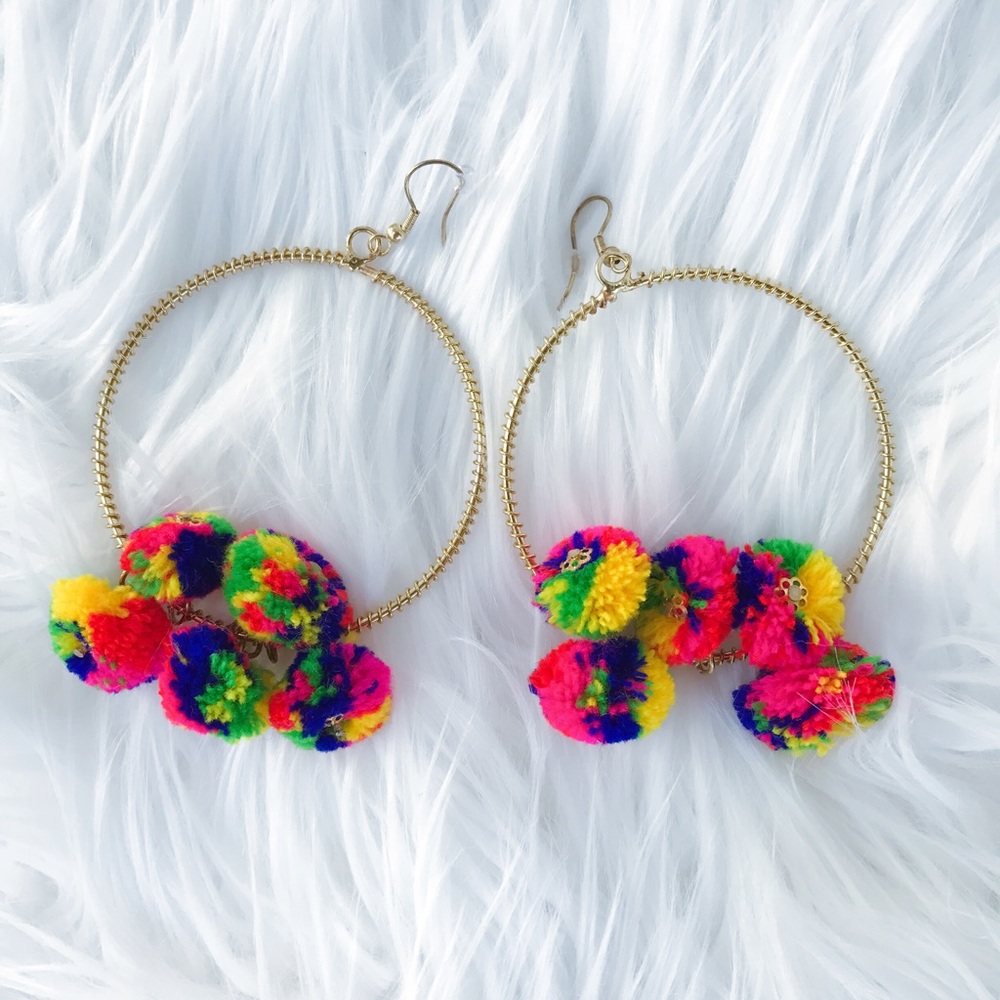 ASOS Pom Ball Earrings
