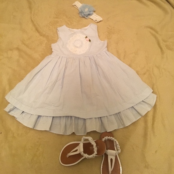 LAURA ASHELY LONDEN BABY DRESS - Picture 1 of 3