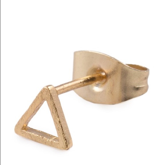 🆕 LAST PAIR! 'MARA' GOLD BRUSHED STUDS - Picture 4 of 5