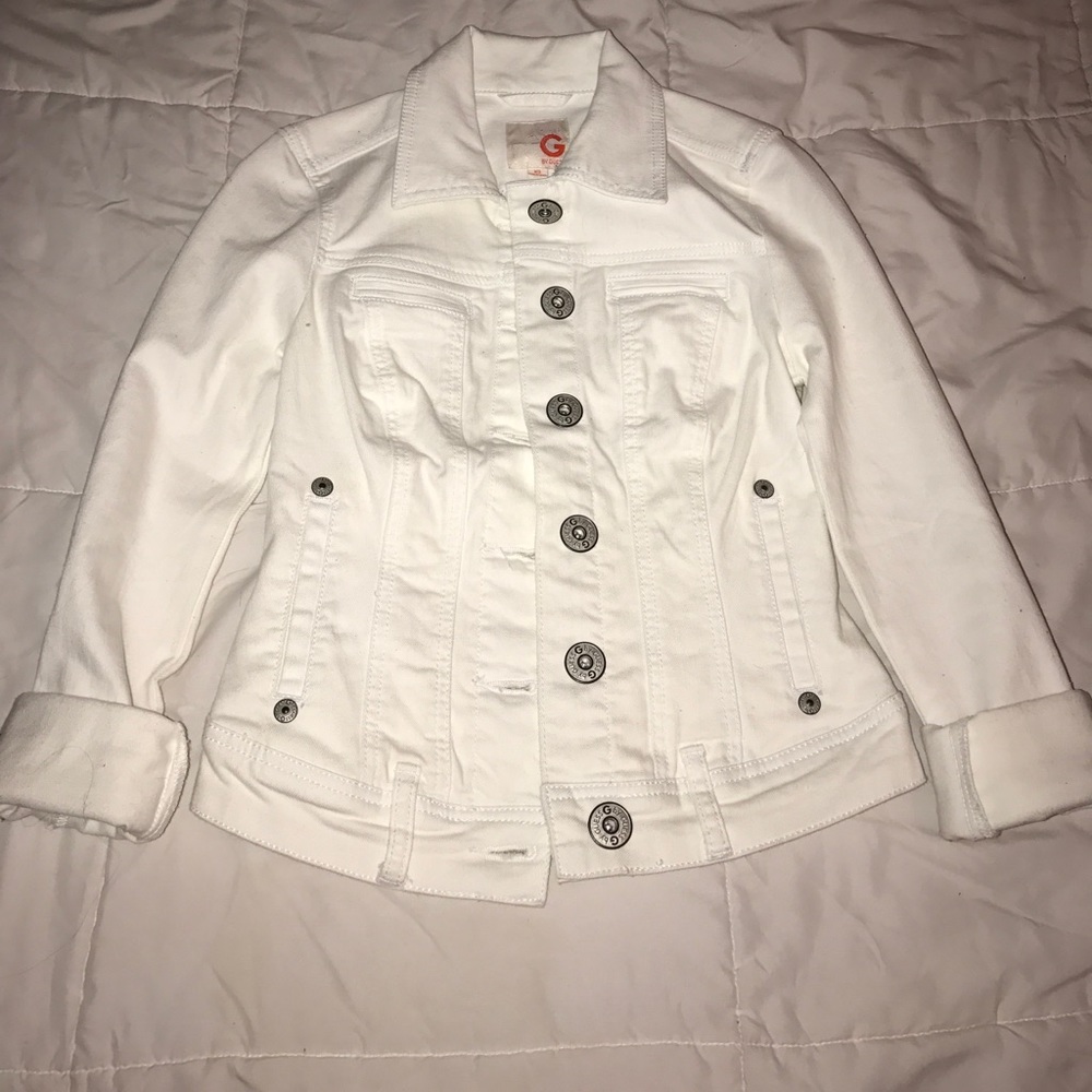 White jean jacket