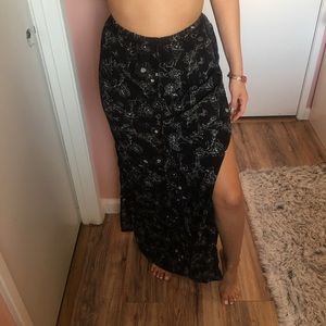 Floral maxi skirt