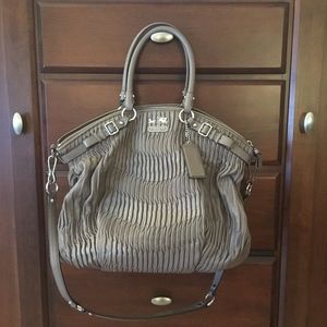COACH Textured Leather Tote Bag