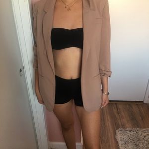 Blush pink blazer