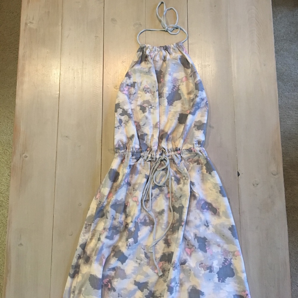 DKNY Cotton Halter Maxi Dress Size XS