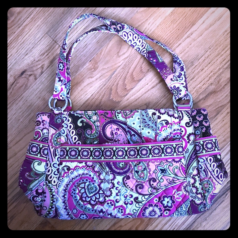 Vera Bradley Shoulder Bag Very Berry Paisley