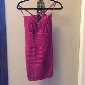 Pink body con dress