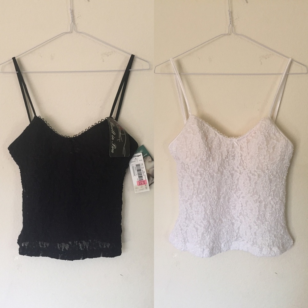 2 lace tank tops UNWORN bundle