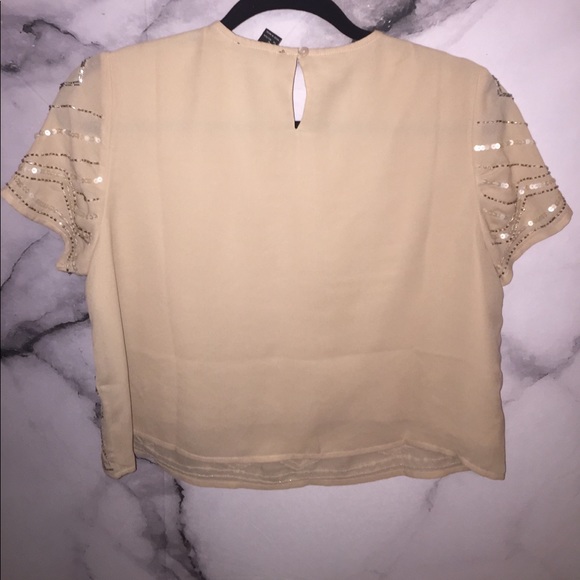 BEADED F21 CROP TOP - Picture 3 of 3