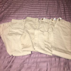 Lot of 6 size 7 khaki uniform pants