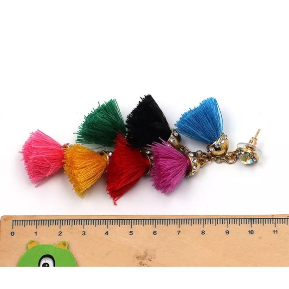 Trendsetters’ Rainbow”Dangle Earrings - Picture 8 of 9