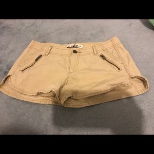 Hollister tan shorts