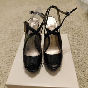 Black patent leather