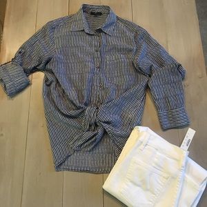 GAP Silk Cotton Blend Shirt Size Small