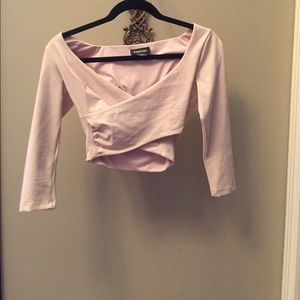 Cross front crop top