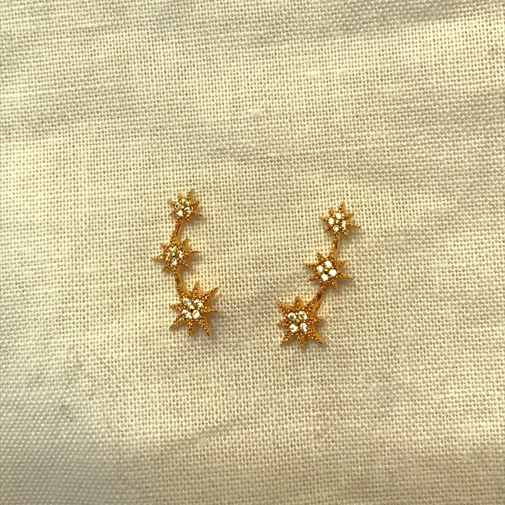 Anthropologie Tiny Star Ear Crawlers (Earrings)