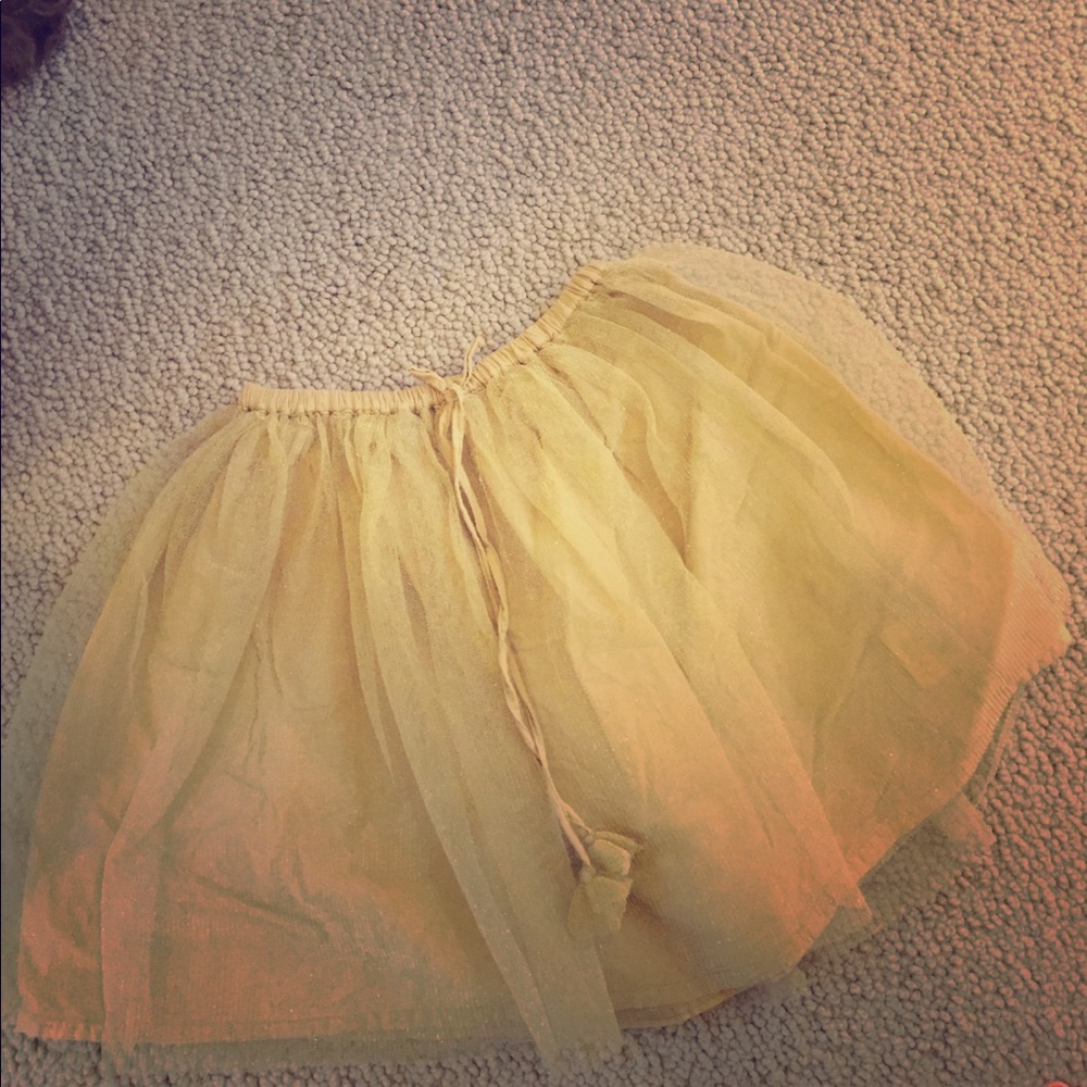 Sophie catalou tulle, gold sparkle skirt
