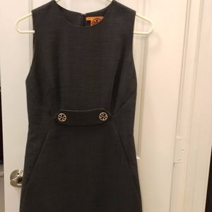 Charcoal Tory Burch Sheath Dress with Pockets