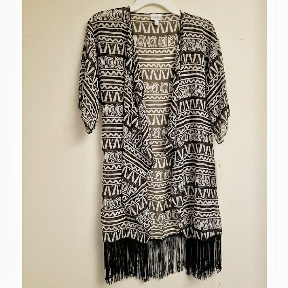 LuLaRoe Monroe in Black & White & Fringe!