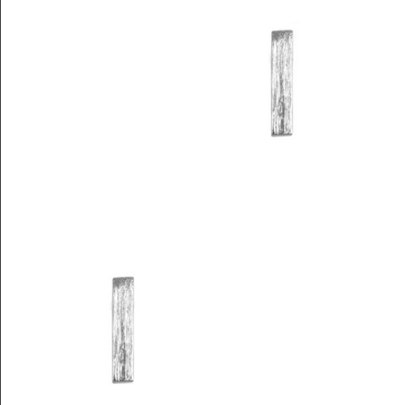 | 'PILAR' TINY BRUSHED STUDS | - Picture 2 of 4