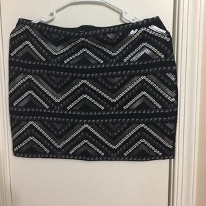 Express multicolored sequined skirt