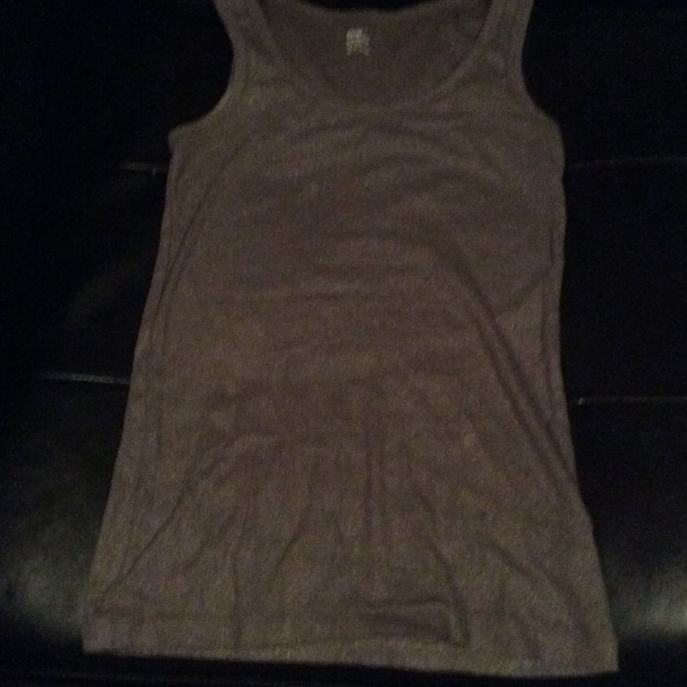 Silver shimmer tank top