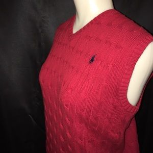 Polo by Ralph Lauren Cable Knit Sleeveless Sweater