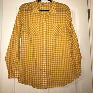 Old Navy gingham button down