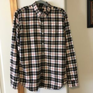 J.CREW MULTICOLOR PLAID OXFORD SHIRT, amazing!