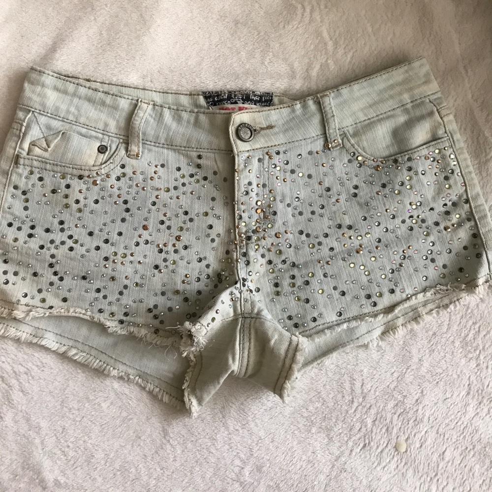Bedazzled Jean Shorts