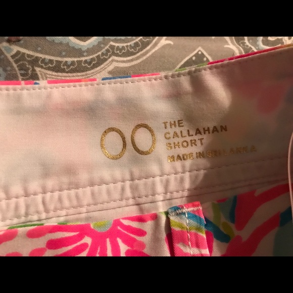 New Lilly Pulitzer lovers Coral shorts Sz 00 - Picture 2 of 4