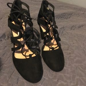 Cristiano Siriano Black Lace Heels
