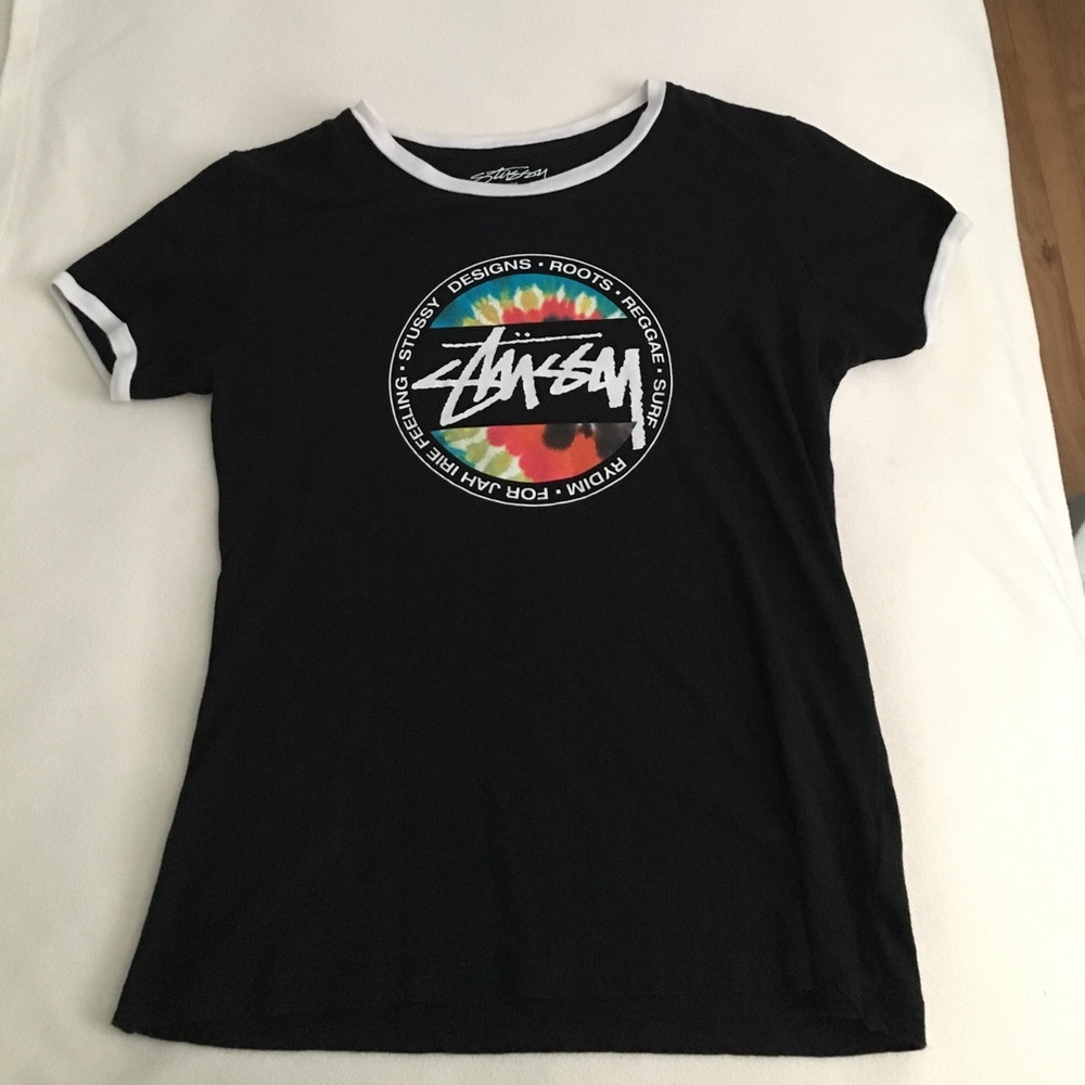 Black stussy t-shirt 🌼