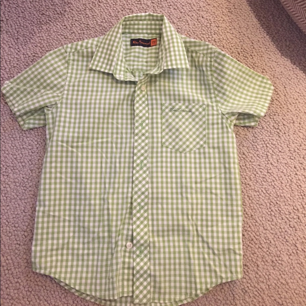 Ben Sherman gingham button down, size 5-6